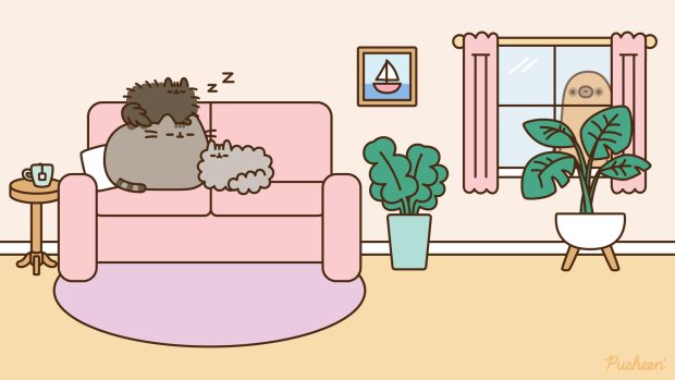 Pusheen HD Wallpaper Free download.