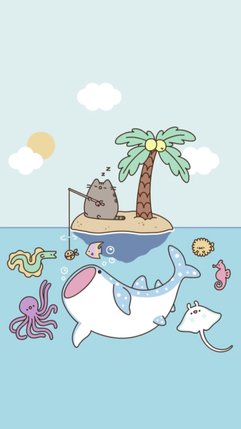 Pusheen Wide Screen Wallpaper HD.