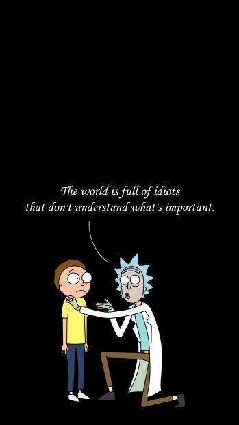 Quotes Rick And Morty Phone Wallpaper HD.