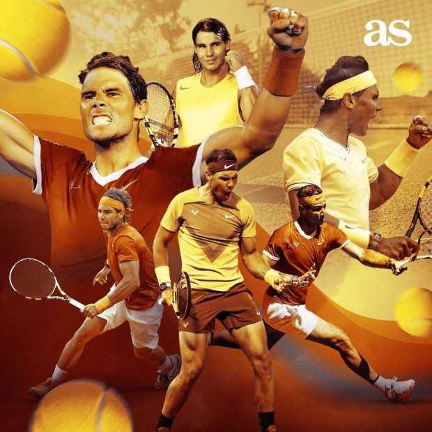 Rafael Nadal Roland Garros 2022 Champions Wallpaper High Quality.