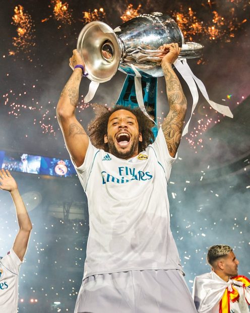 Real Madrid Marcelo UEFA Champions League 2022 Wallpaper HD.