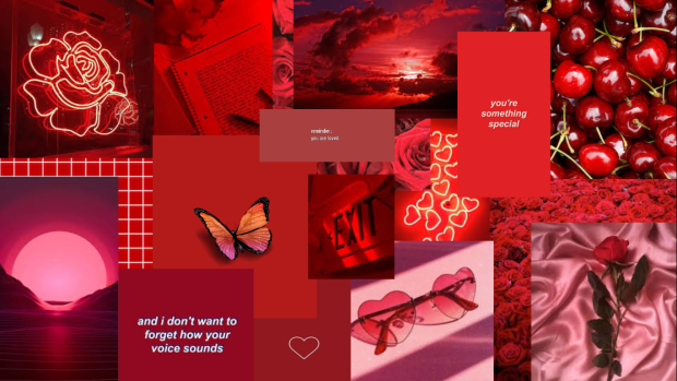 Red Aesthetic Wallpaper HD Girly.