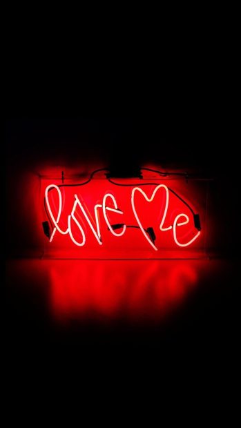 Red Aesthetic Wallpaper HD Love Me.