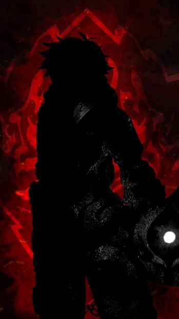 Red Dark Anime Background.