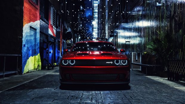 Red Dodge Challenger Wallpaper HD.