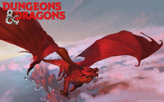 Red Dragon D&D Wallpaper.