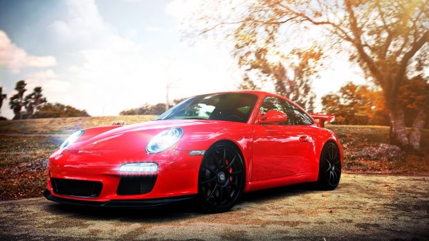 Red Porsche Wallpaper HD.