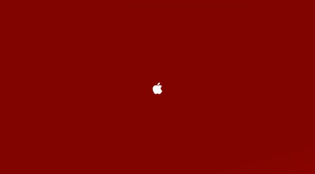 Red Wallpaper 4K Desktop HD Apple Logo.