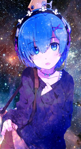 Rem Anime Phone Wallpaper HD.