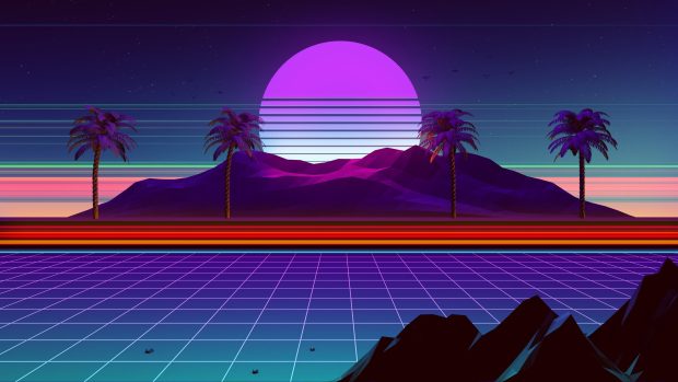 Retro 80 s Wallpaper HD.