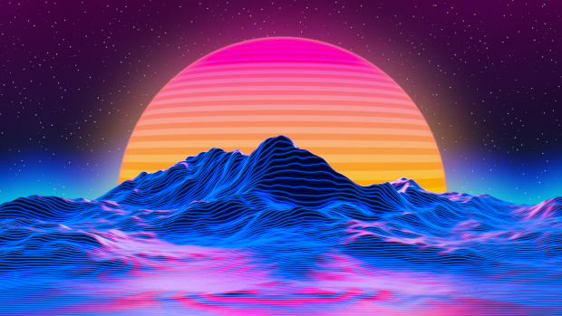 Retro Aesthetic Wallpaper Moutain.