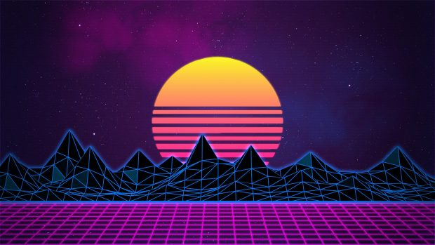 Retrowave Aesthetic Wallpaper HD.