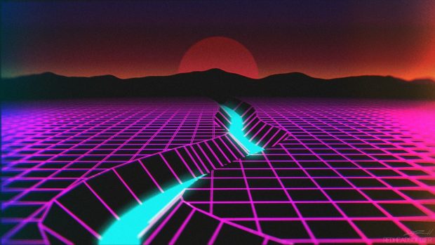 Retrowave Wallpaper HD 1080p.