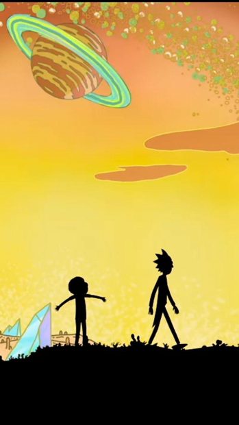 Rick And Morty Phone Art Image.