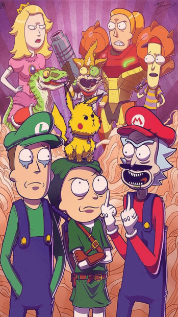 Rick And Morty Phone Wide Screen Wallpaper.
