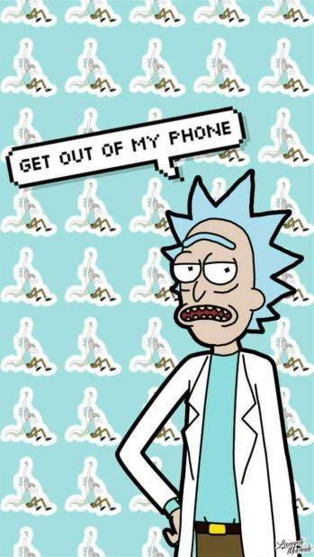 Rick And Morty Phone Wide Screen Wallpaper HD.