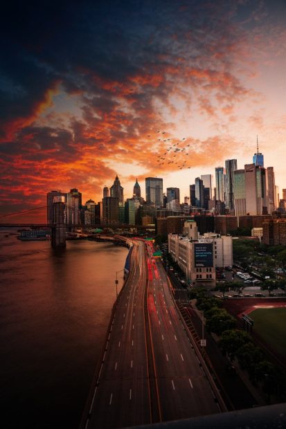 Romantic New York Aesthetic Wallpaper HD.