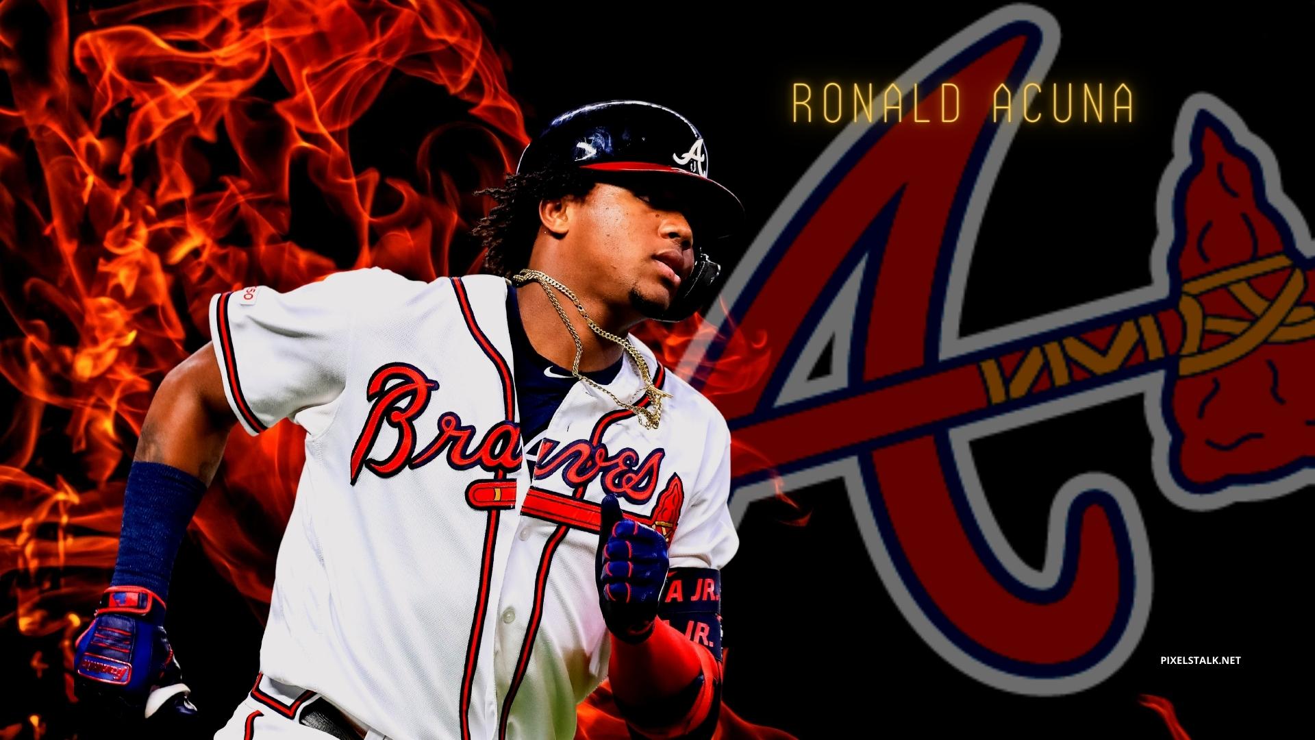 Ronald Acuna Jr Signed 8x10 Atlanta Braves Batting Baseball Photo BAS   Sports Integrity