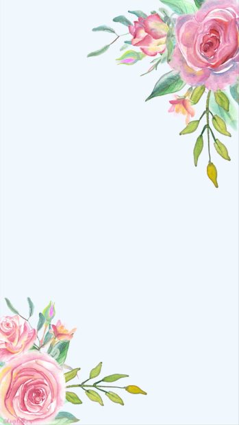 Rose Gold Cute Backgrounds Blue Color.