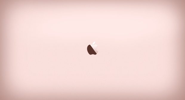 Rose Gold Cute Wallpaper Apple Logo.