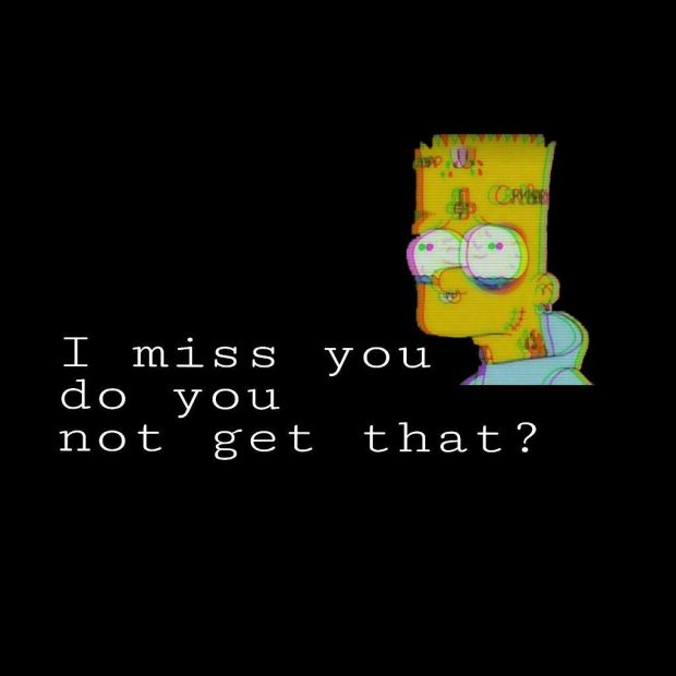 Sad Aesthetic Wallpaper HD Simpson.