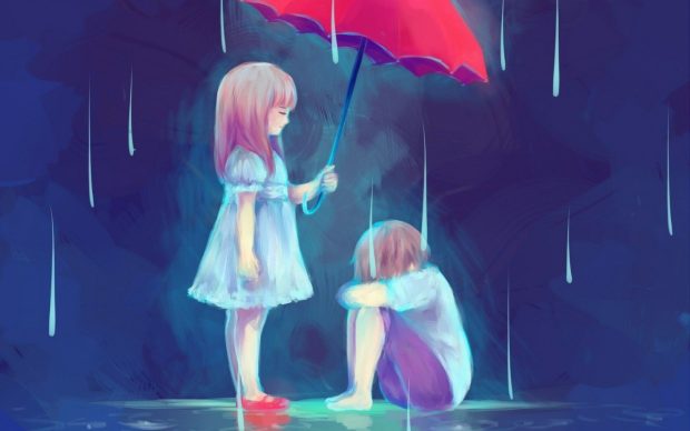 Sad Anime HD Wallpaper.