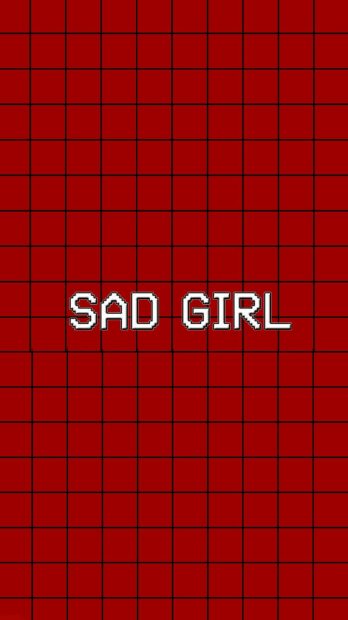 Sad Red Aesthetic Wallpaper HD.