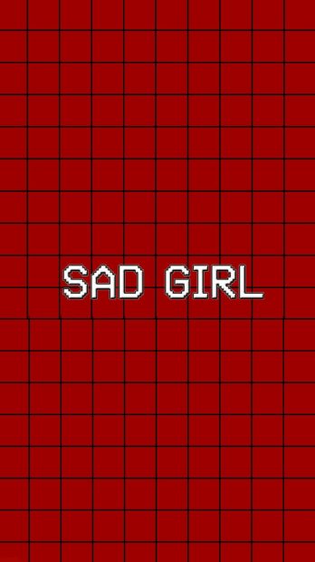 Sad Red Aesthetic Wallpaper HD.