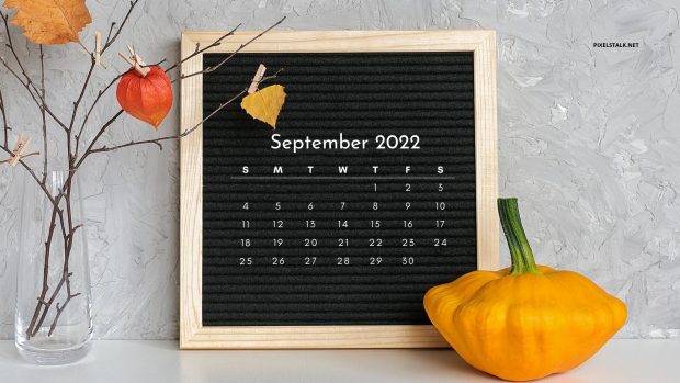 September 2022 Calendar Background Desktop.