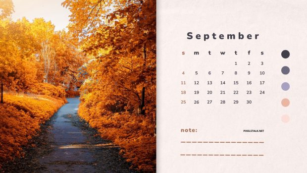September 2022 Calendar Background HD Free download.