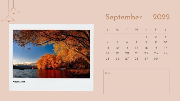September 2022 Calendar Background High Quality.