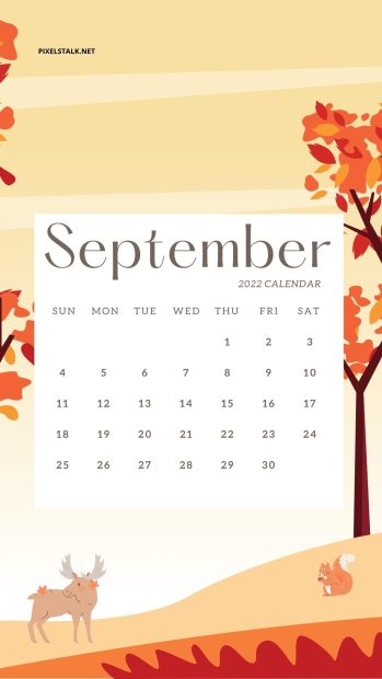 September 2022 Calendar Iphone HD Wallpaper Free download.