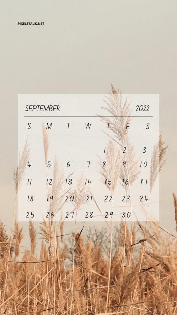 September 2022 Calendar Iphone Wallpaper HD.