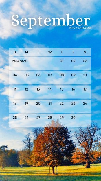 September 2022 Calendar Iphone Wallpaper High Resolution.