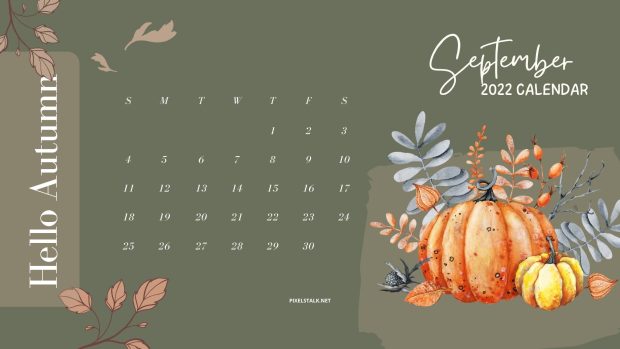 September 2022 Calendar Wallpaper Computer.