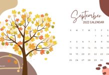 September 2022 Calendar Wallpaper HD Free download.