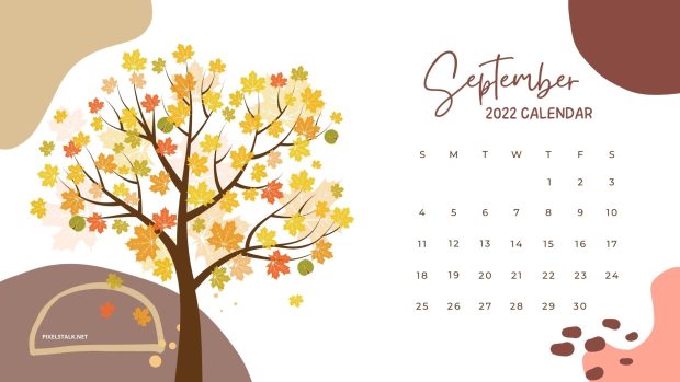 September 2022 Calendar Wallpaper HD Free download.