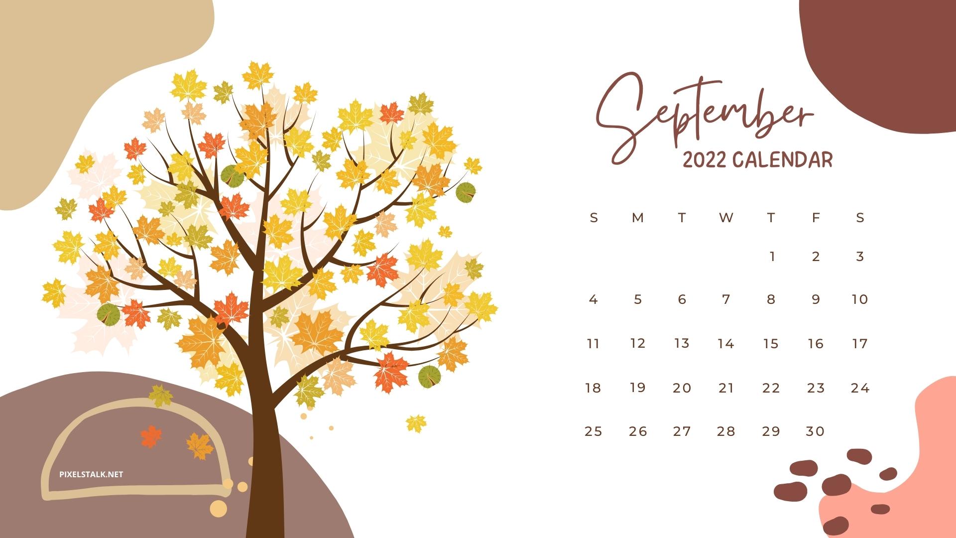 September 2022 Calendar Wallpaper HD Free Download 
