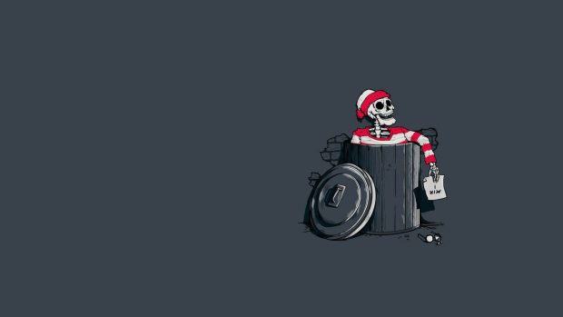 Skeleton Wallpaper Computer.