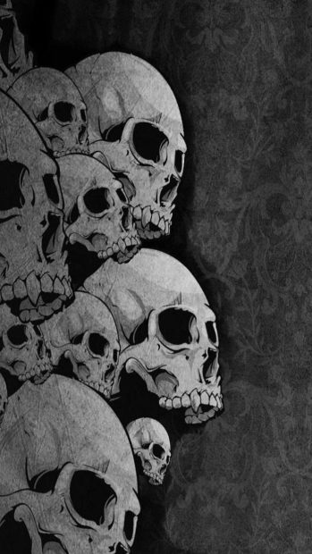 Skull Gothic Background.