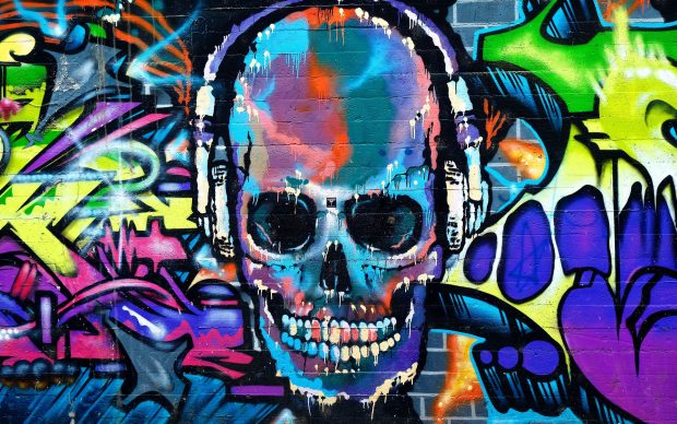 Skull Graffiti Wallpaper HD.