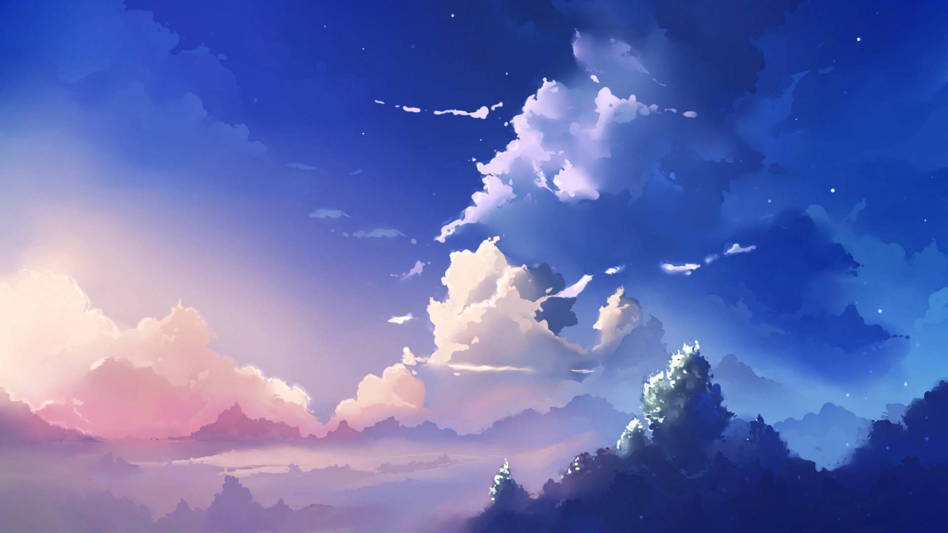 Hình nền  Anime phong cảnh Bầu trời Đám mây đêm 2000x1501  Cjaa   1777385  Hình nền đẹp hd  WallHere