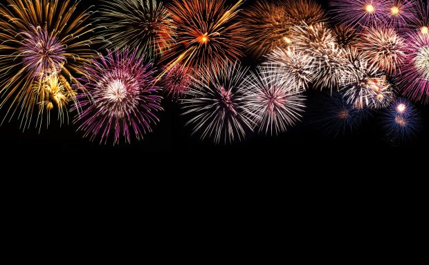 Sky Fireworks Background HD.