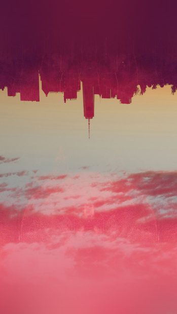 Sky Red Aesthetic Wallpaper HD.