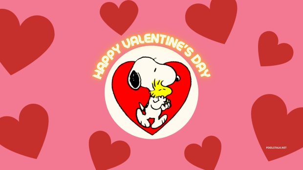 Snoopy Valentines Day Wallpaper (1).