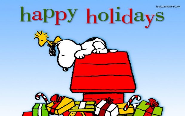Snoopy Winter Photo.
