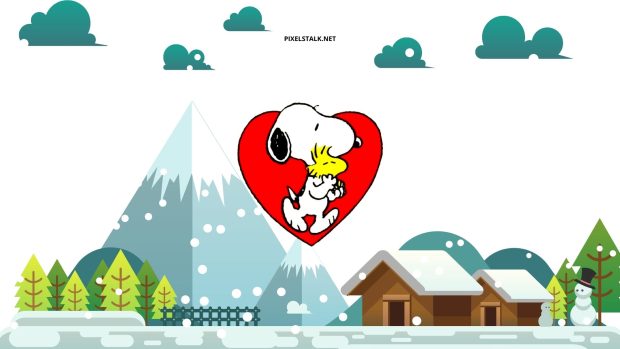 Snoopy Winter Wallpaper for Desktop.