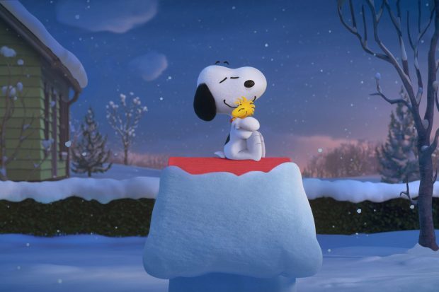 Snoopy Winter Wallpaper for Windows.