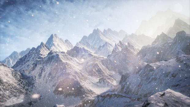 Snow Mountain Wallpaper 4K HD.