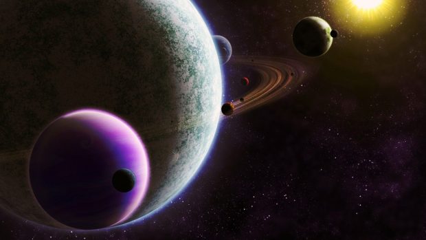 Solar System HD Wallpaper Free download.